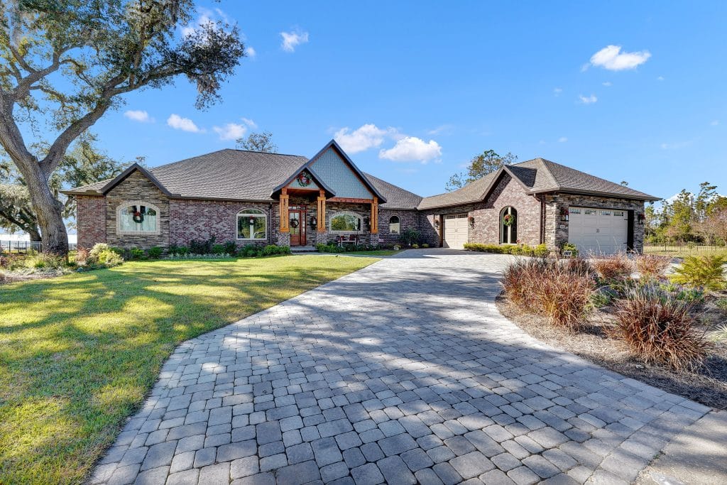 Barros home front view designed and constructed by Rita Jones Construction in Panama City Florida